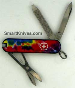 Red Tie Dye Swiss Army knife